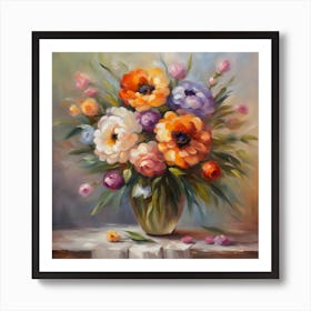 Flowers In A Vase 12 Art Print