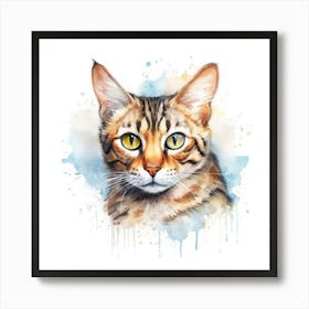 Bengal Cat Portrait 1 Art Print