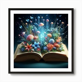 Open Book Art Print