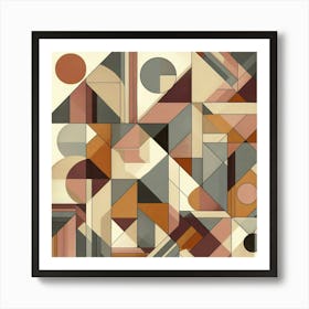 Abstract Geometric Painting 3 Art Print