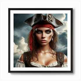 Pirate Girl 4 Art Print