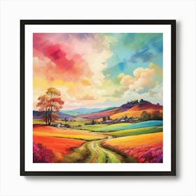 Landscape Painting 1 Art Print