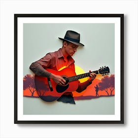 Acoustic Guitar 7 Art Print