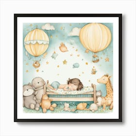 Default Nap Time Nursery Art 0 Art Print