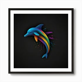 Dolphin Painting Art Print