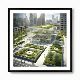 Green Roof Art Print