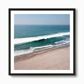 Aerial View Of A Beach 9 Art Print