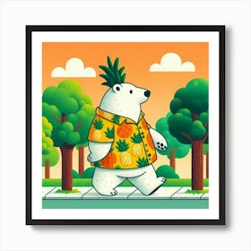 Pineapple Bear Poster