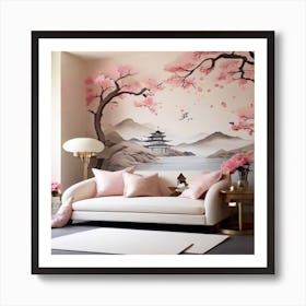 Asian Living Room Art Print