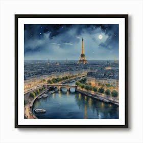 Urban Parisian Beauty Paris: A Modern Fairytale Art Print