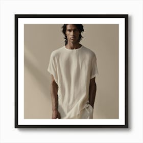 Man In A White Shirt Art Print