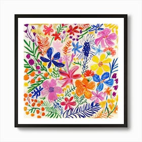 Floral Painting Matisse Style 7 Art Print