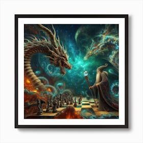 Chess Game Art Print