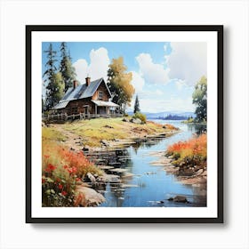 House By The River 1 Art Print