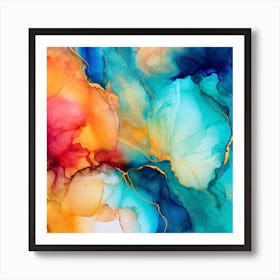 Abstract Watercolor Painting 9 Art Print