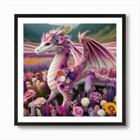 Dragon In The Meadow Art Print