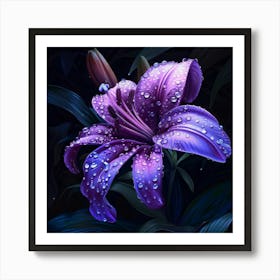 Jeweled Bloom (6) Art Print