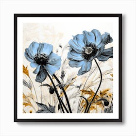 Blue Poppy Art Print