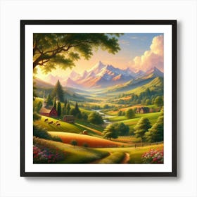 Mountain Landscape Art Print