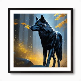 Golden Forest Art Print