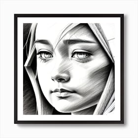 Portrait Of A Girl 1 Art Print