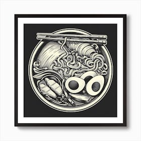 Asian Ramen Art Print