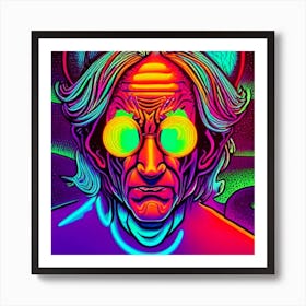 Psychedelic Man Poster