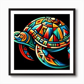 Geometric Art Turtle Art Print