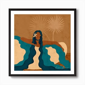 Overflow Square Art Print