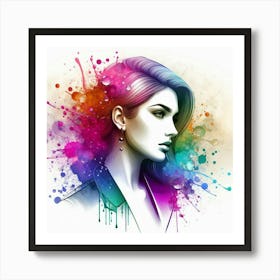 A stylish lady 13 Art Print