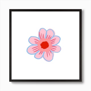 Sunflower Pink Art Print