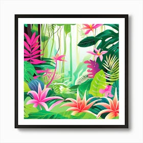 Tropical Jungle Art Print