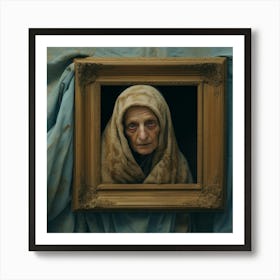 Woman In A Frame Art Print