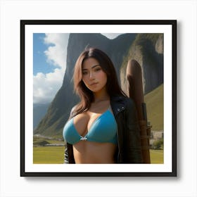 Sexy Asian Woman Art Print