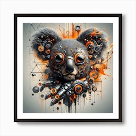 Robot Koala 1 Art Print