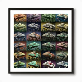 Chameleons Art Print