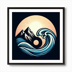 Yin And Yang Symbol Art Print