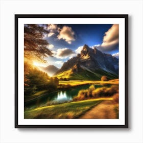 Mountain Landscape 21 Art Print