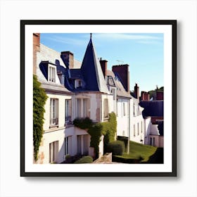 Modern City History Hotel Window Attic View Architecture Historical Building Tile Past Re (4) Art Print