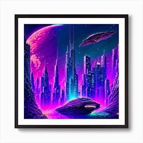 Sci-Fi City Art Print