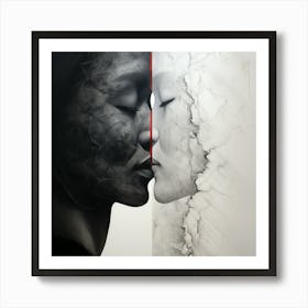 Two Faces 1 Art Print