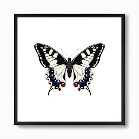 Swallowtail Butterfly Square Art Print