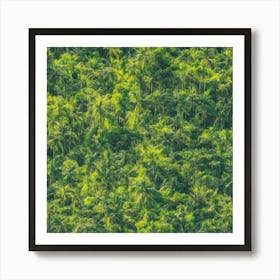 Aerial View Of Palm Trees Art Print