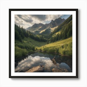 Reflection In The Valley Art Print