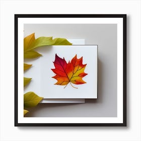 Autumn Leaf Art Print