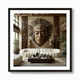 Indian Head 2 Art Print