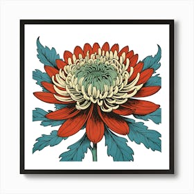 Chrysanthemum Flower 2 Art Print