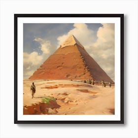 Pyramid of Giza Art Print