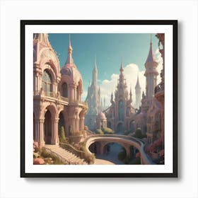 Fairytale City Art Print