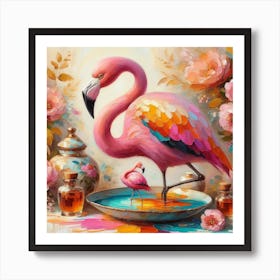 Bird Flamingo 2 Art Print